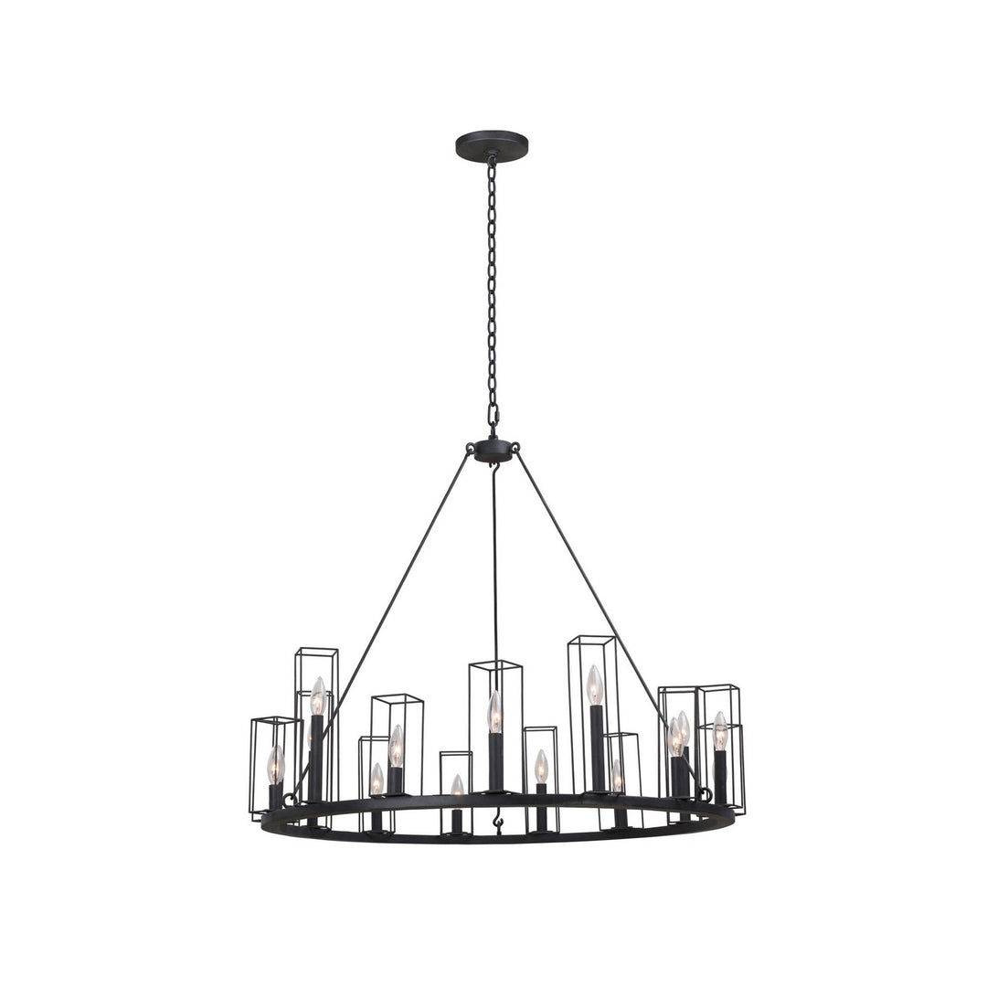 Kalco Allston 507771BI Chandelier Light - Black Iron