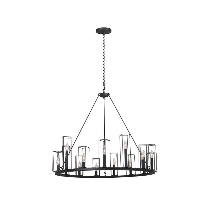 Kalco Allston 507771BI Chandelier Light - Black Iron