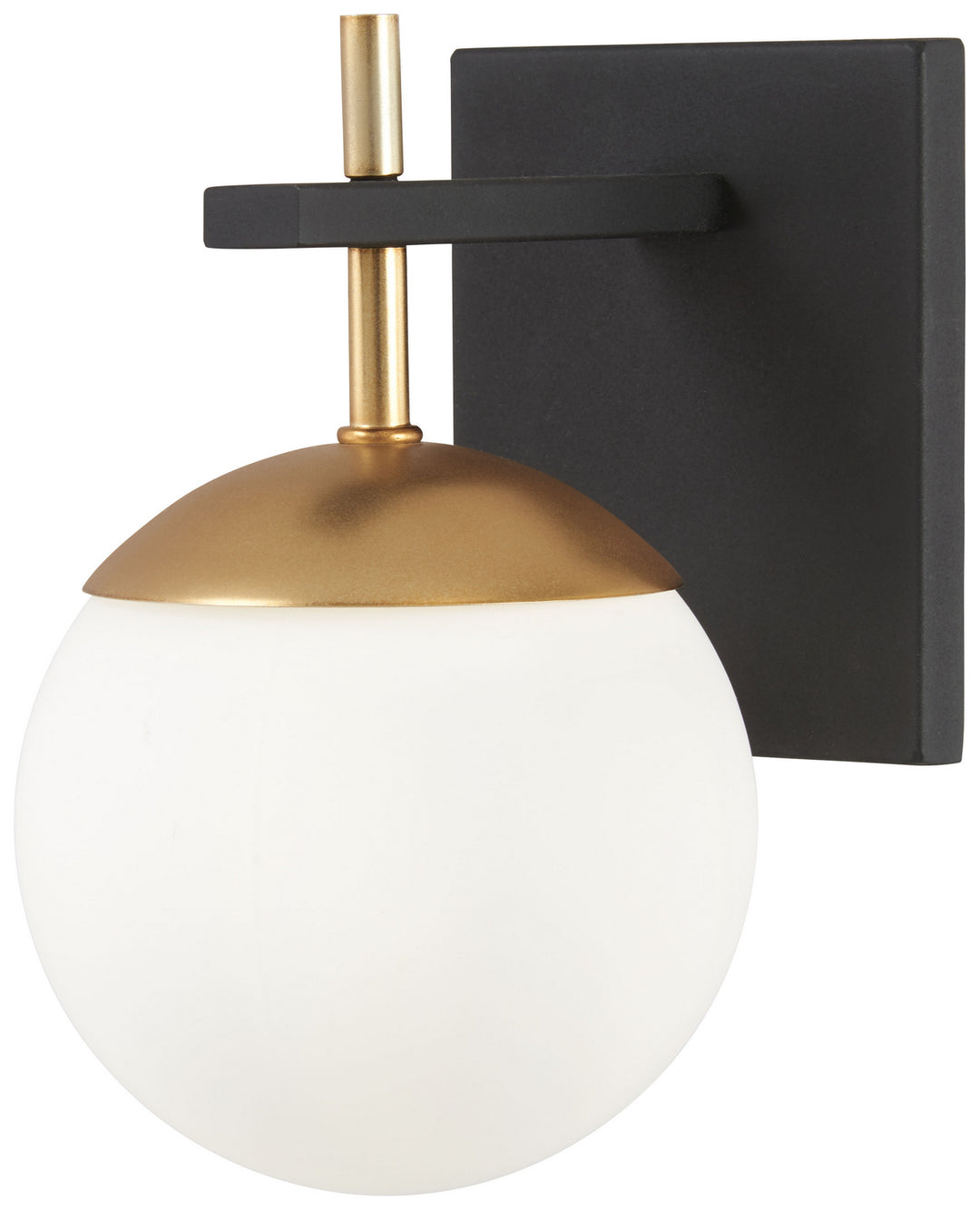George Kovacs Alluria P1350-618 Wall Light - Weathered Black W/Autumn Gold