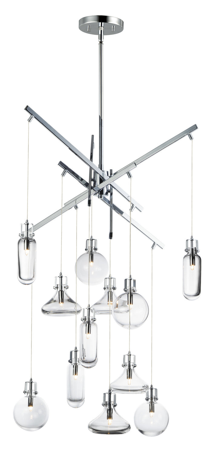 ET2 by Maxim Kem E24312-18PC Chandelier Light - Polished Chrome