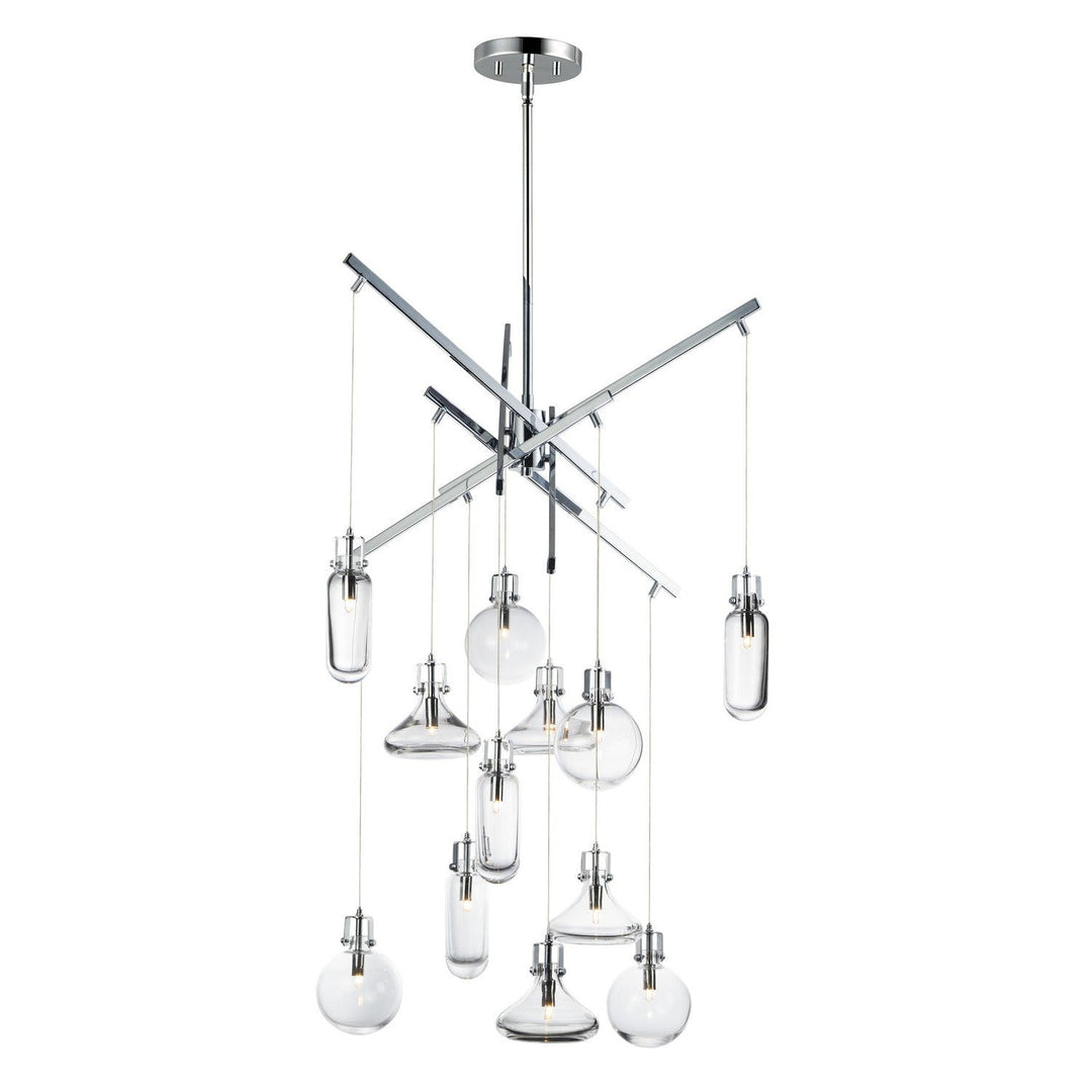 ET2 by Maxim Kem E24312-18PC Chandelier Light - Polished Chrome