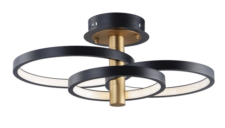 ET2 by Maxim Hoopla E24323-BKGLD Ceiling Light - Black / Gold