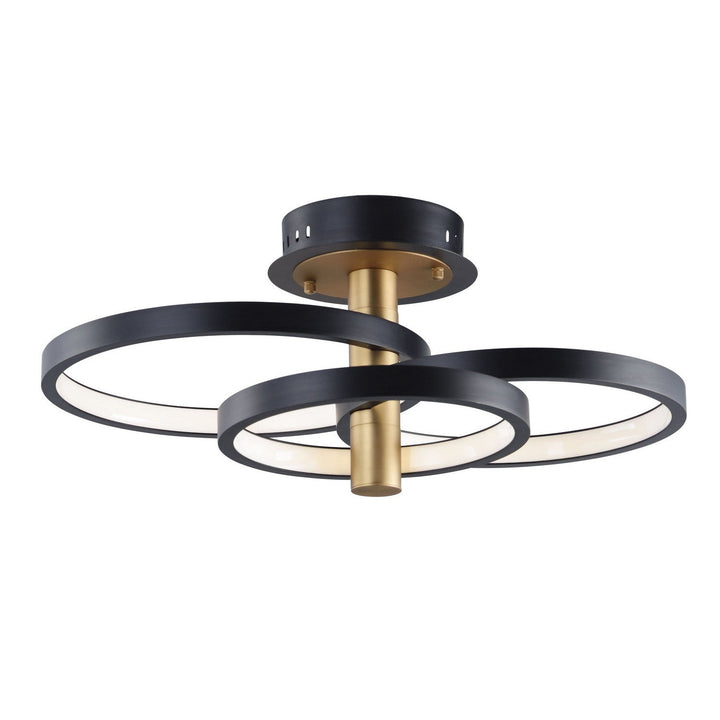 ET2 by Maxim Hoopla E24323-BKGLD Ceiling Light - Black / Gold