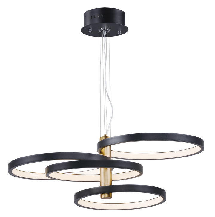 ET2 by Maxim Hoopla E24326-BKGLD Chandelier Light - Black / Gold