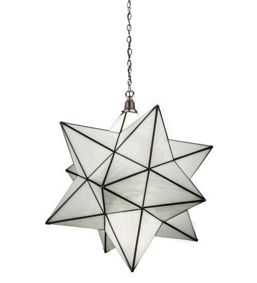Meyda Tiffany Moravian Star 162853 Pendant Light - Brushed Nickel