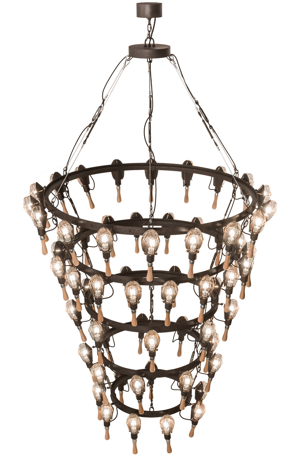 Meyda Tiffany Juala Pin 165791 Chandelier Light - Rust