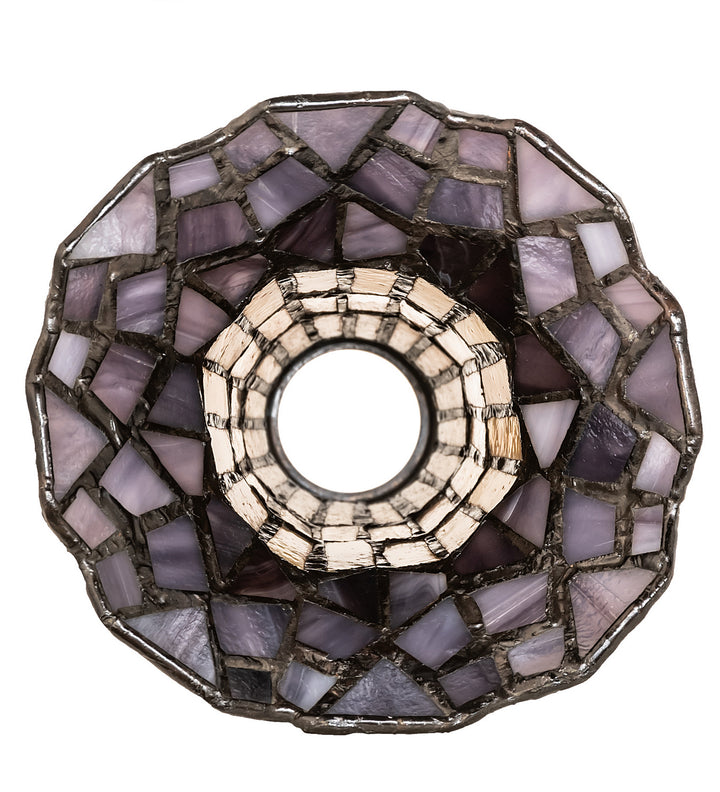 Meyda Tiffany Lighting 16650 Stained Glass Pond Lily Shade Lamp Shade Bronze / Dark