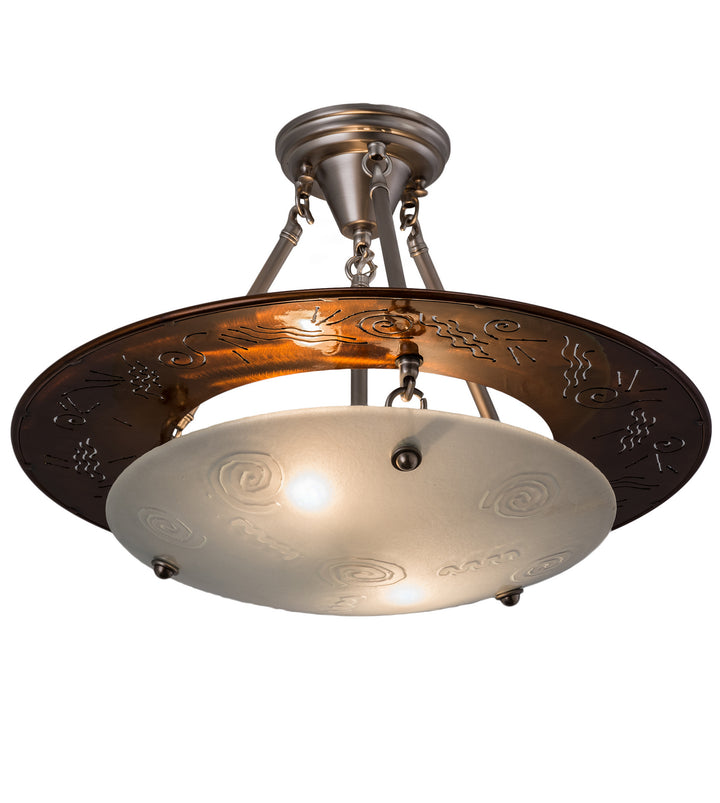 Meyda Tiffany Metro 170820 Pendant Light - Nickel, Copper