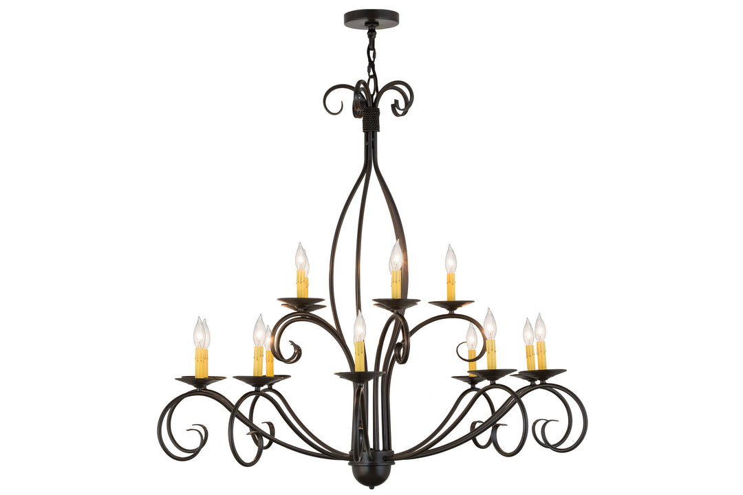 Meyda Tiffany Sienna 171607 Chandelier Light - Timeless Bronze