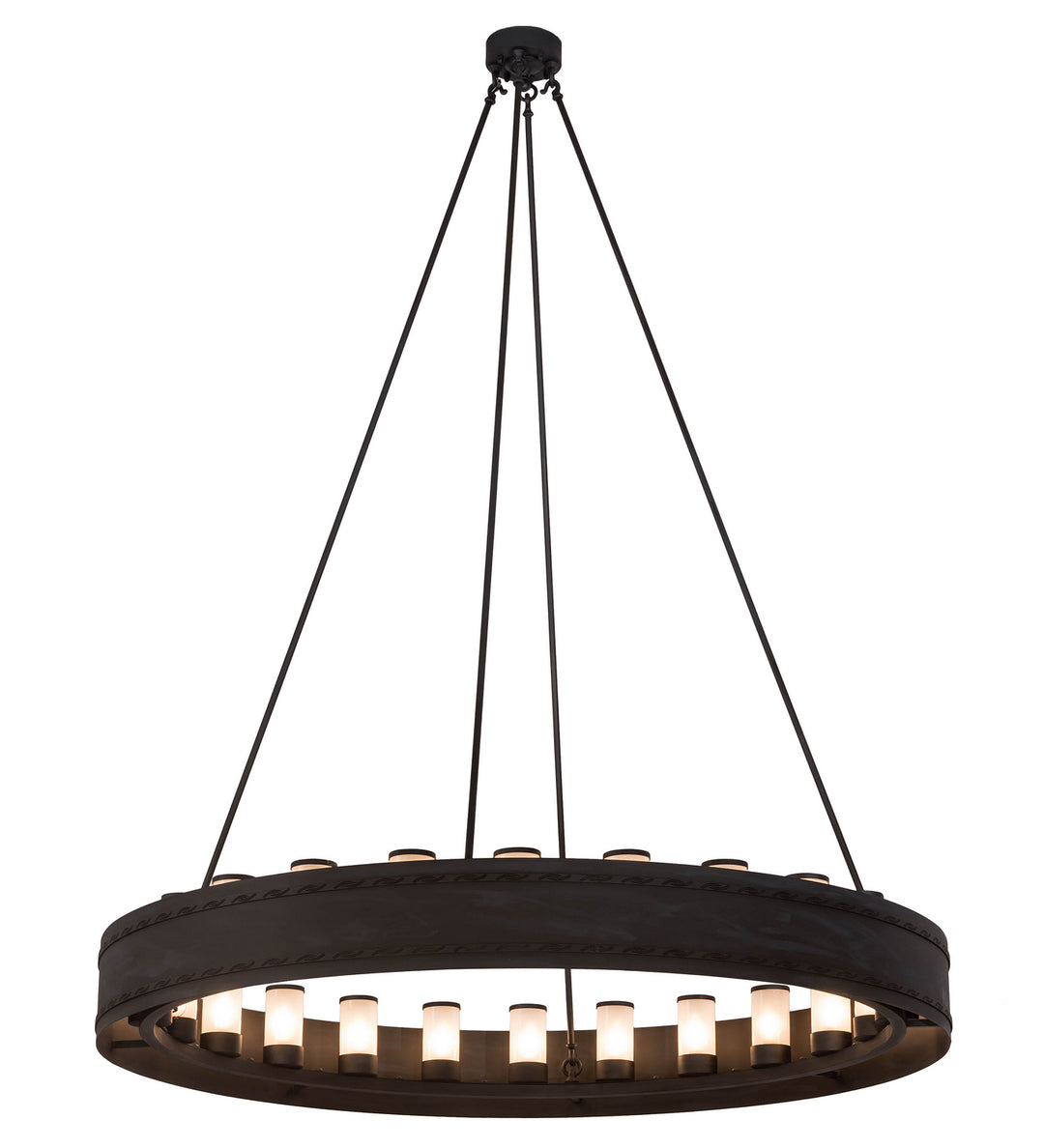 Meyda Tiffany Loxley 187107 Chandelier Light - Mahogany Bronze