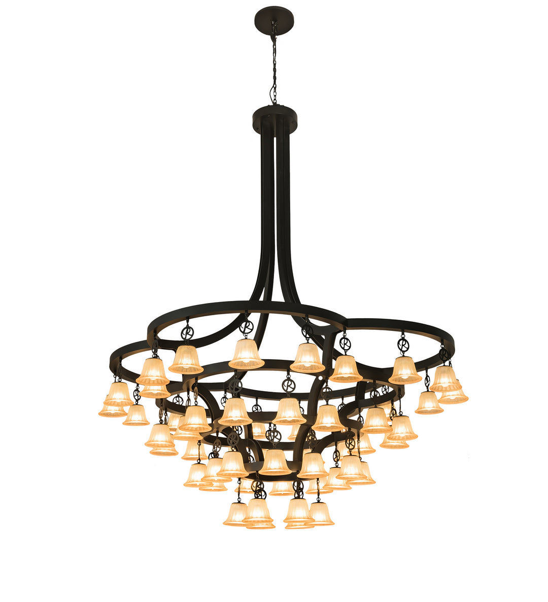 Meyda Tiffany Cretella 197780 Chandelier Light - Weathered Brass