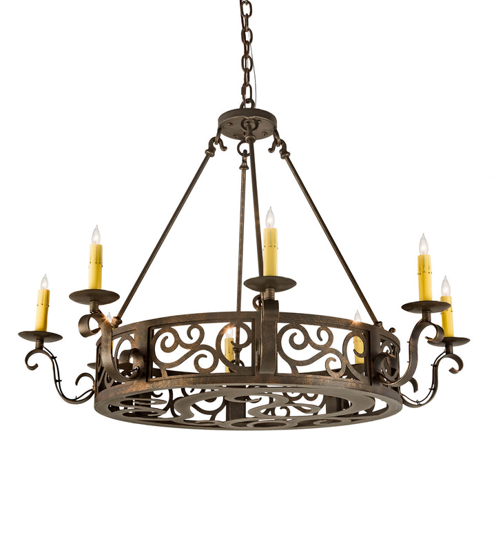 Meyda Tiffany Delano 200078 Chandelier Light - Craftsman Brown