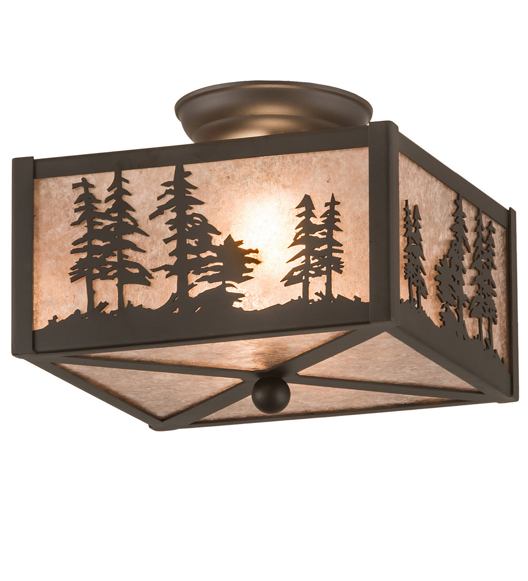 Meyda Tiffany Tall Pines 200526 Ceiling Light - Oil Rubbed Bronze