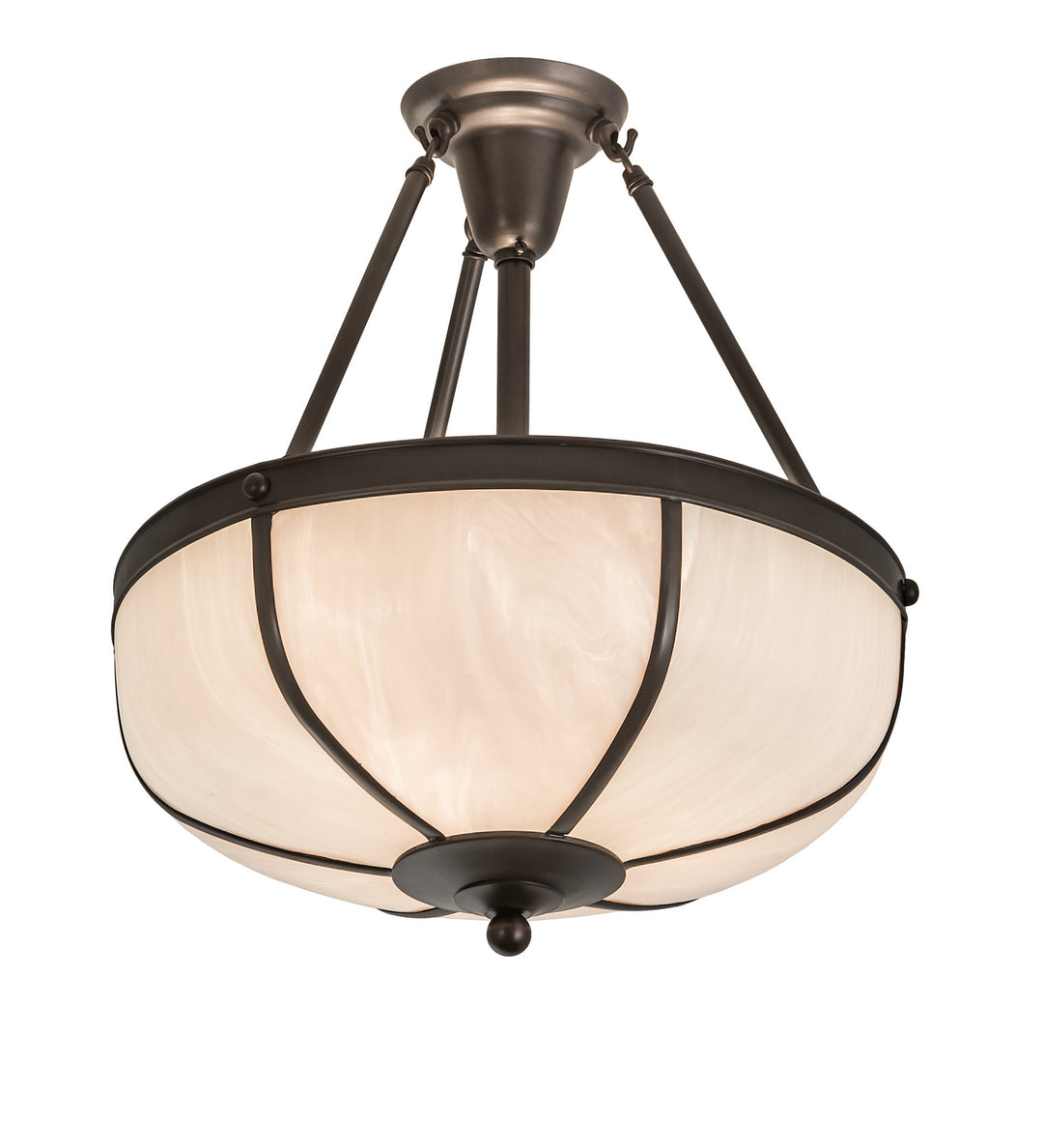 Meyda Tiffany Arts & Crafts 200913 Ceiling Light - Craftsman Brown