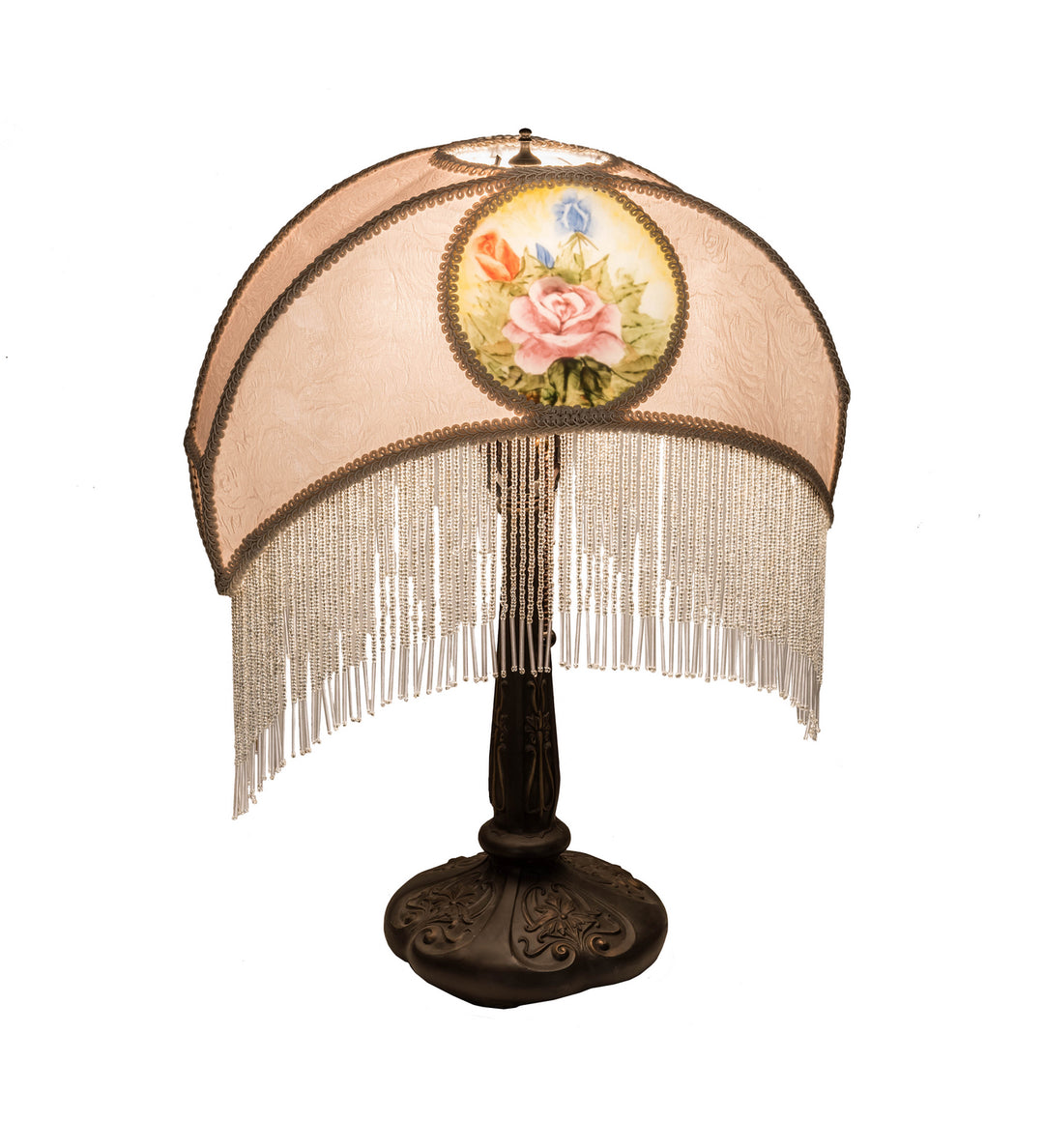 Meyda Tiffany Lighting 201865 Reverse Painted One Light Table Lamp Lamp Bronze / Dark