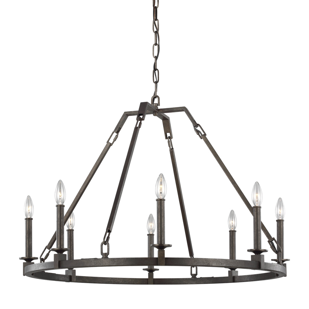 Visual Comfort Studio Landen F3214/8SMS Chandelier Light - Smith Steel