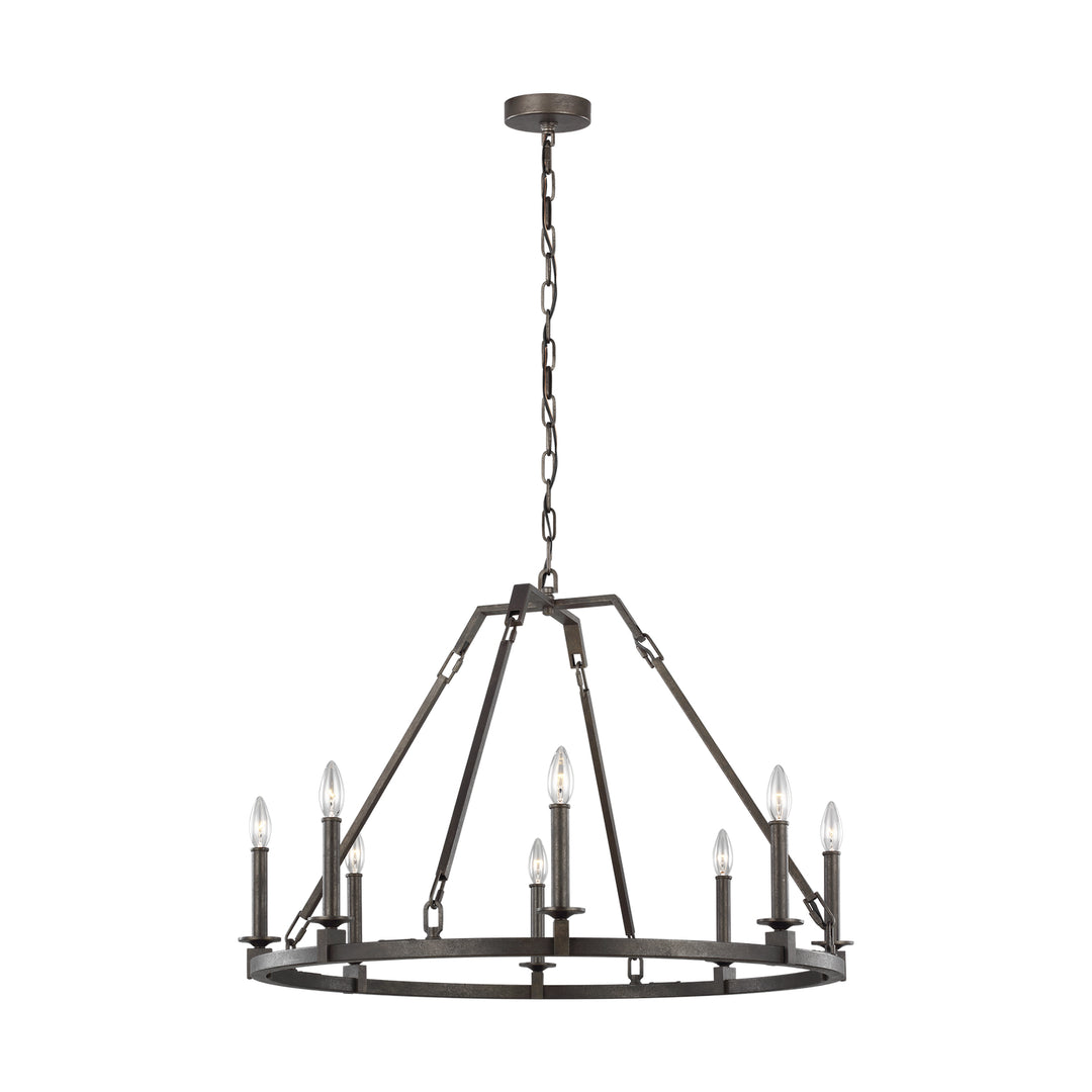 Visual Comfort Studio Landen F3214/8SMS Chandelier Light - Smith Steel