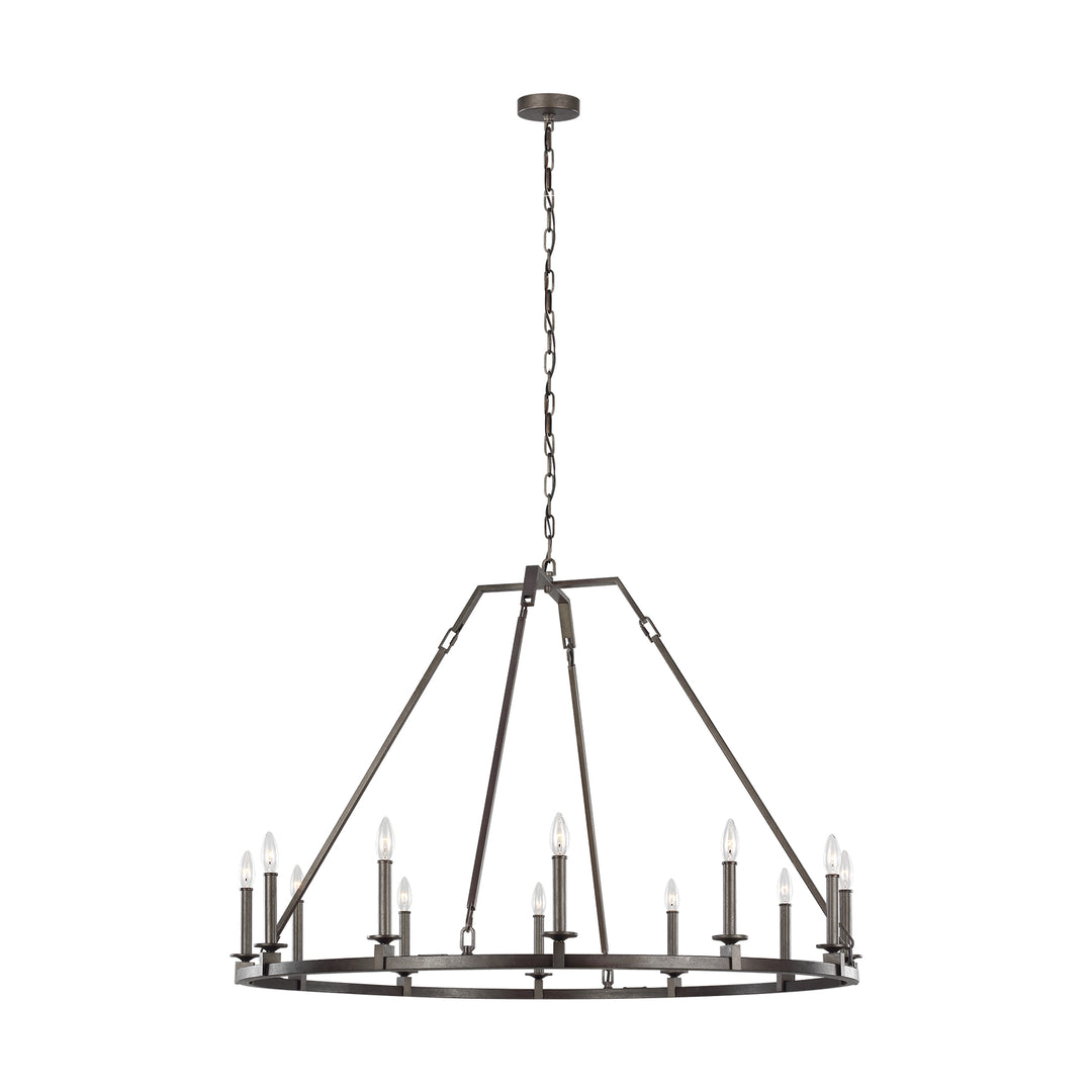 Visual Comfort Studio Landen F3216/12SMS Chandelier Light - Smith Steel