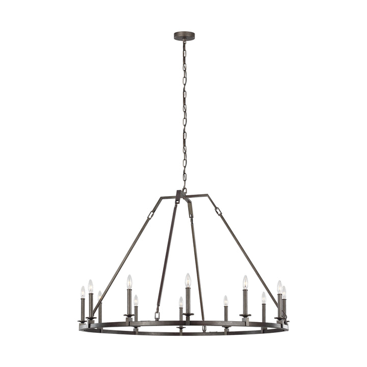 Visual Comfort Studio Landen F3216/12SMS Chandelier Light - Smith Steel