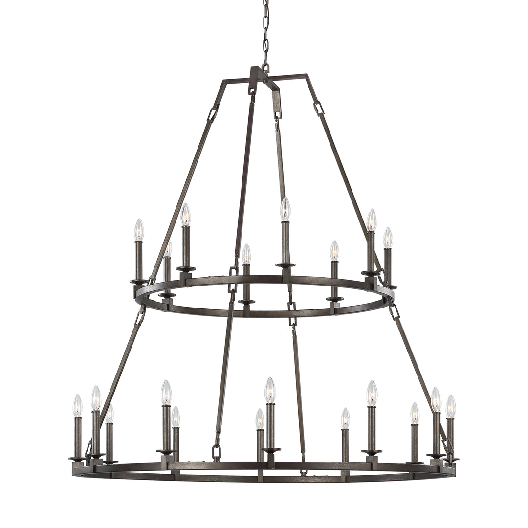 Visual Comfort Studio Landen F3217/20SMS Chandelier Light - Smith Steel