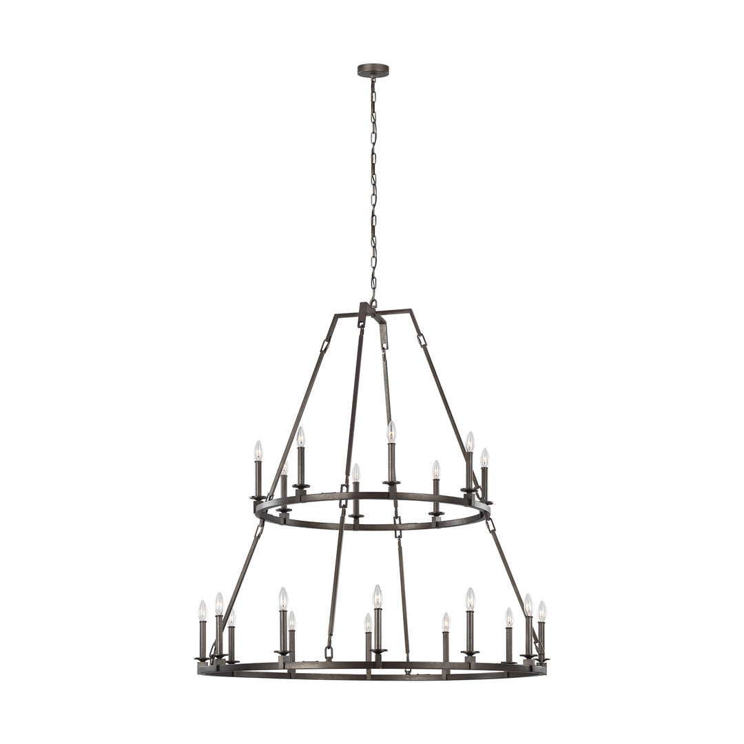 Visual Comfort Studio Landen F3217/20SMS Chandelier Light - Smith Steel