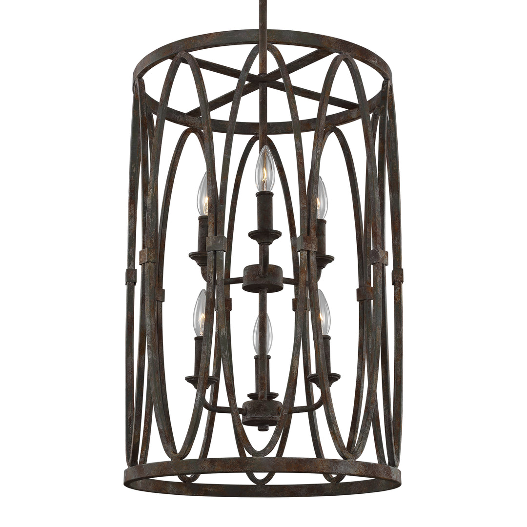 Visual Comfort Studio Patrice F3223/6DA Pendant Light - Deep Abyss