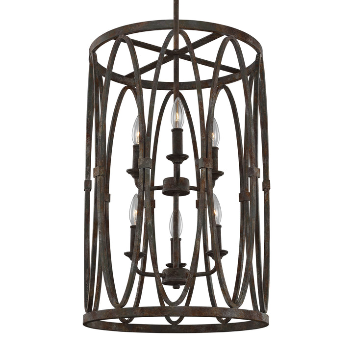 Visual Comfort Studio Patrice F3223/6DA Pendant Light - Deep Abyss