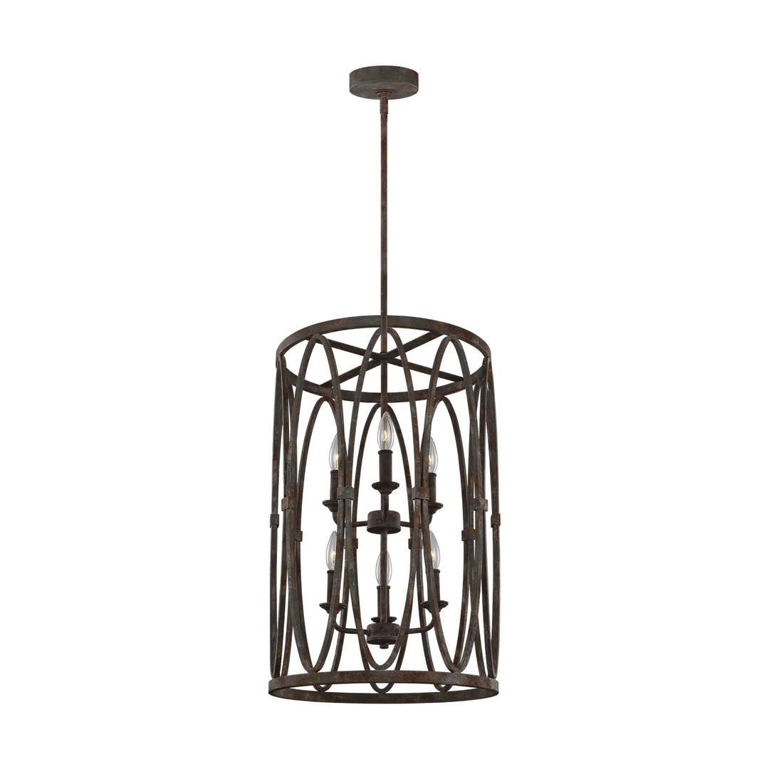 Visual Comfort Studio Patrice F3223/6DA Pendant Light - Deep Abyss