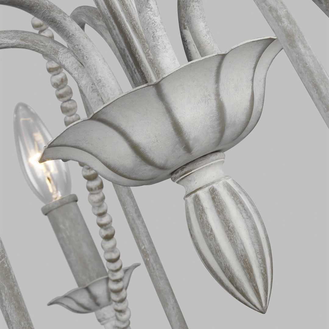 Visual Comfort Studio Maryville F3240/6WGR Chandelier Light - Washed Grey