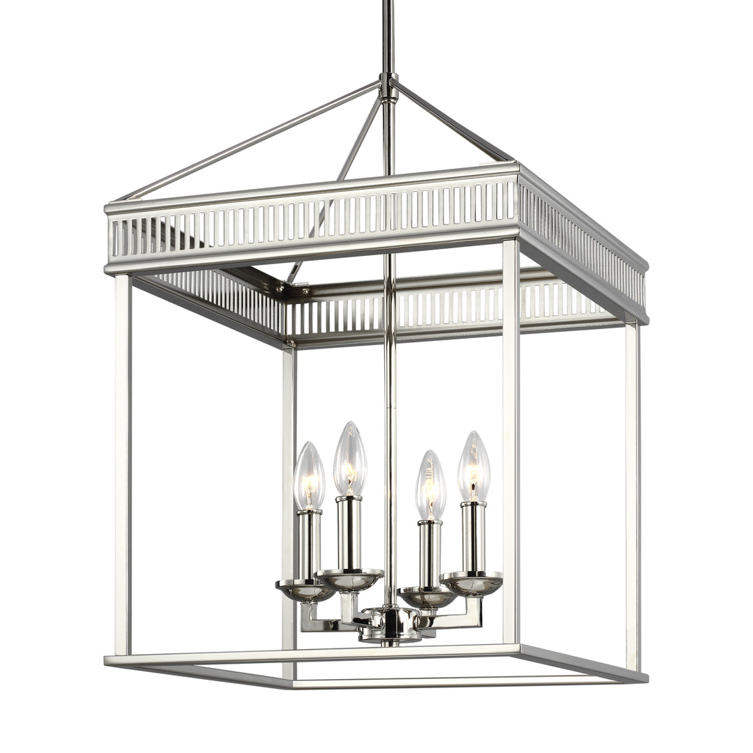Visual Comfort Studio Woodruff F3275/4PN Pendant Light - Polished Nickel
