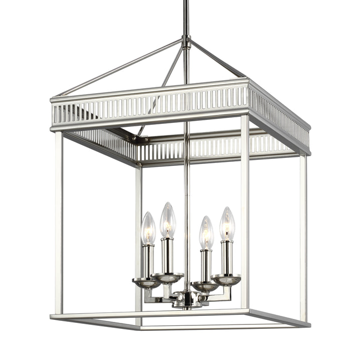 Visual Comfort Studio Woodruff F3275/4PN Pendant Light - Polished Nickel