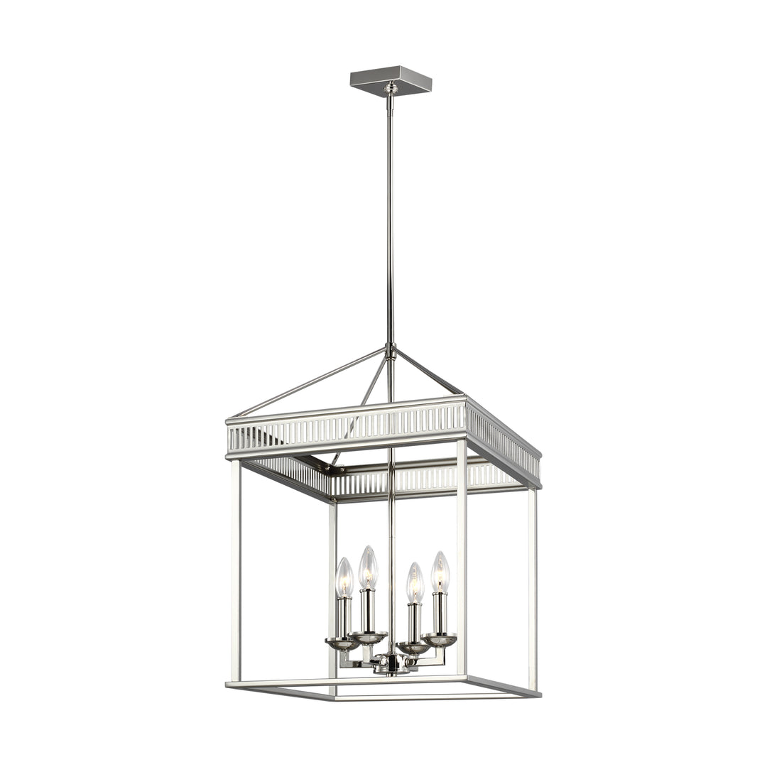 Visual Comfort Studio Woodruff F3275/4PN Pendant Light - Polished Nickel