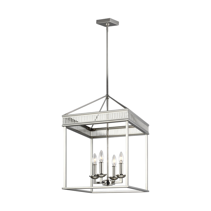Visual Comfort Studio Woodruff F3275/4PN Pendant Light - Polished Nickel