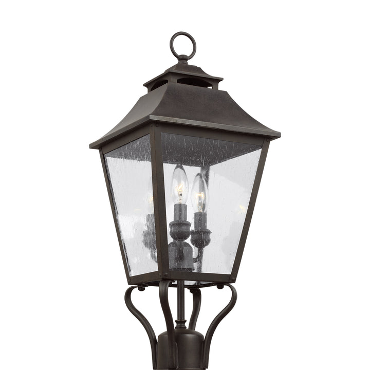 Visual Comfort Studio OL14406SBL Galena Three Light Post Lantern Outdoor Bronze / Dark