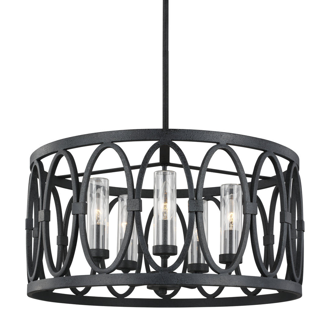 Visual Comfort Studio Patrice OLF3222/5DWZ Chandelier Light - Dark Weathered Zinc
