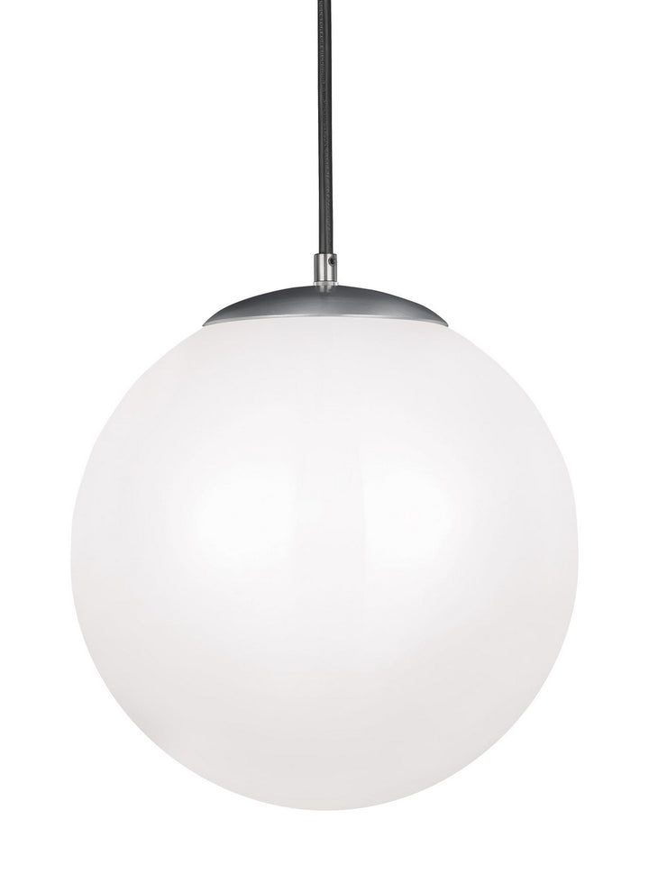Visual Comfort Studio Leo - Hanging Globe 602493S-04 Pendant Light - Satin Aluminum