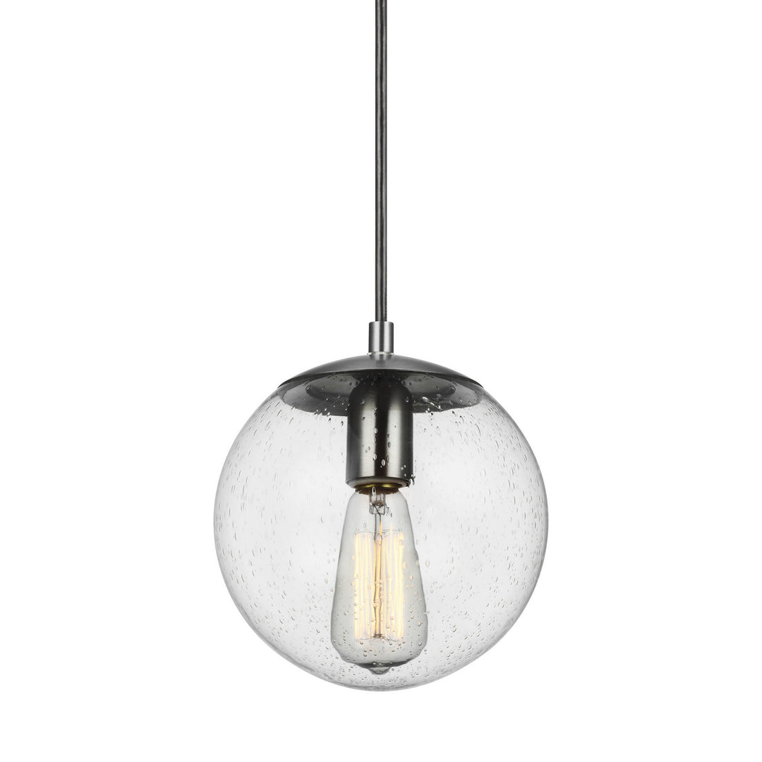 Visual Comfort Studio Leo - Hanging Globe 6501801-04 Pendant Light - Satin Aluminum