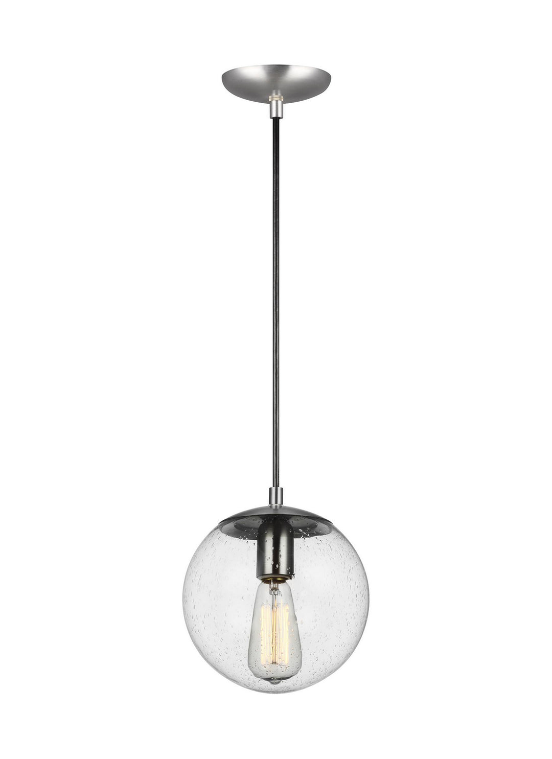 Visual Comfort Studio Leo - Hanging Globe 6501801-04 Pendant Light - Satin Aluminum