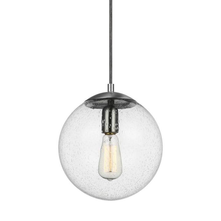 Visual Comfort Studio Leo - Hanging Globe 6601801-04 Pendant Light - Satin Aluminum
