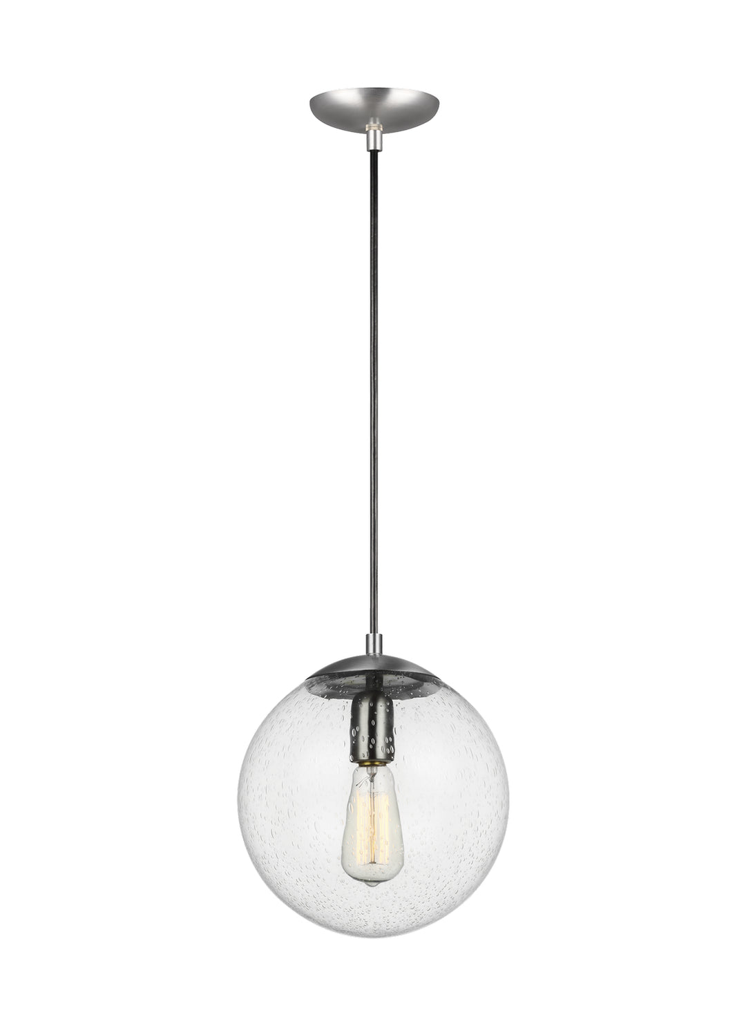 Visual Comfort Studio Leo - Hanging Globe 6601801-04 Pendant Light - Satin Aluminum