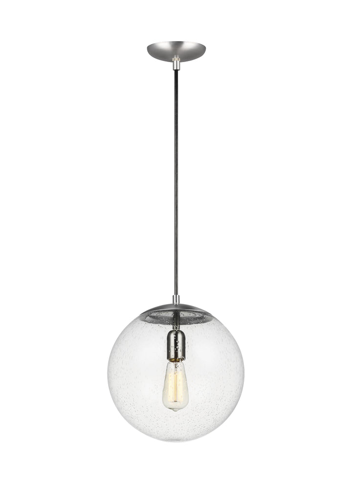 Visual Comfort Studio Leo - Hanging Globe 6701801-04 Pendant Light - Satin Aluminum