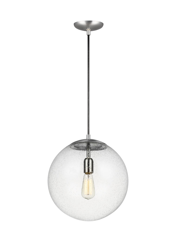 Visual Comfort Studio Leo - Hanging Globe 6801801-04 Pendant Light - Satin Aluminum