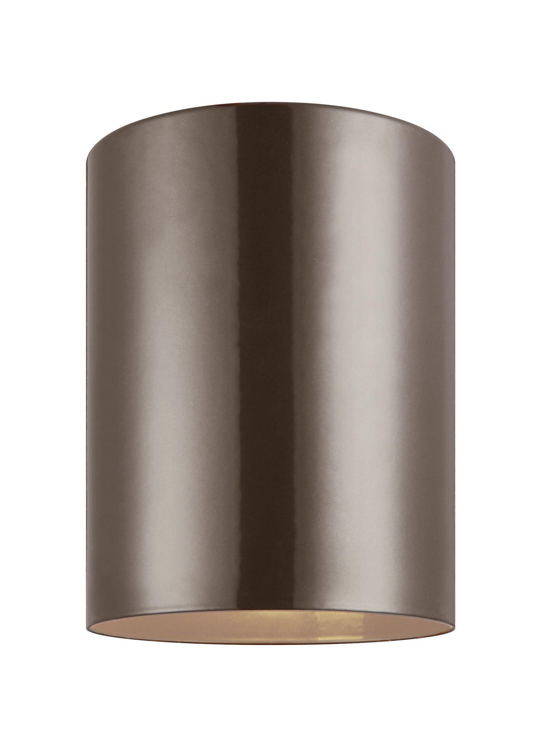 Visual Comfort Studio 7813897S-10 Outdoor Cylinders Led Flush Mount Outdoor Bronze / Dark