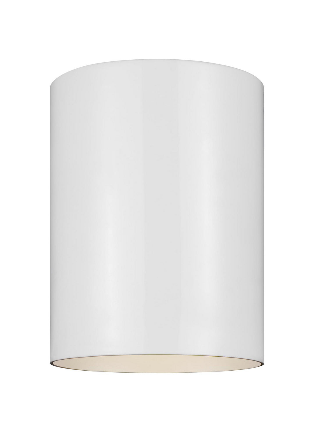 Visual Comfort Studio 7813897S-15 Outdoor Cylinders Led Flush Mount Outdoor White