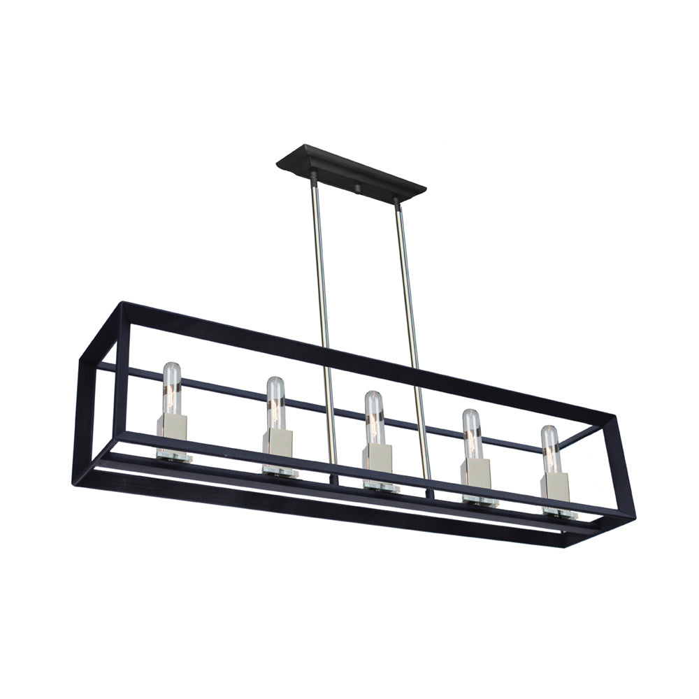 Artcraft Vineyard AC10065BC Pendant Light - Black & Chrome