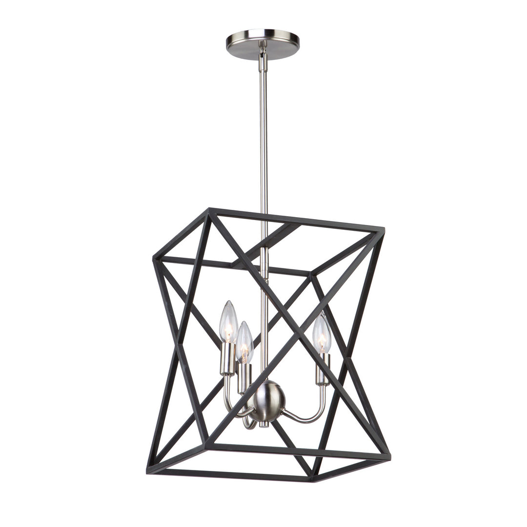 Artcraft Elements AC11041 Pendant Light - Black & Polished Nickel