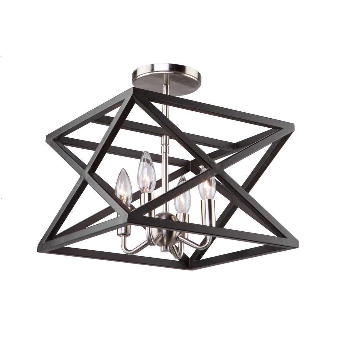 Artcraft Elements AC11044 Ceiling Light - Black & Polished Nickel