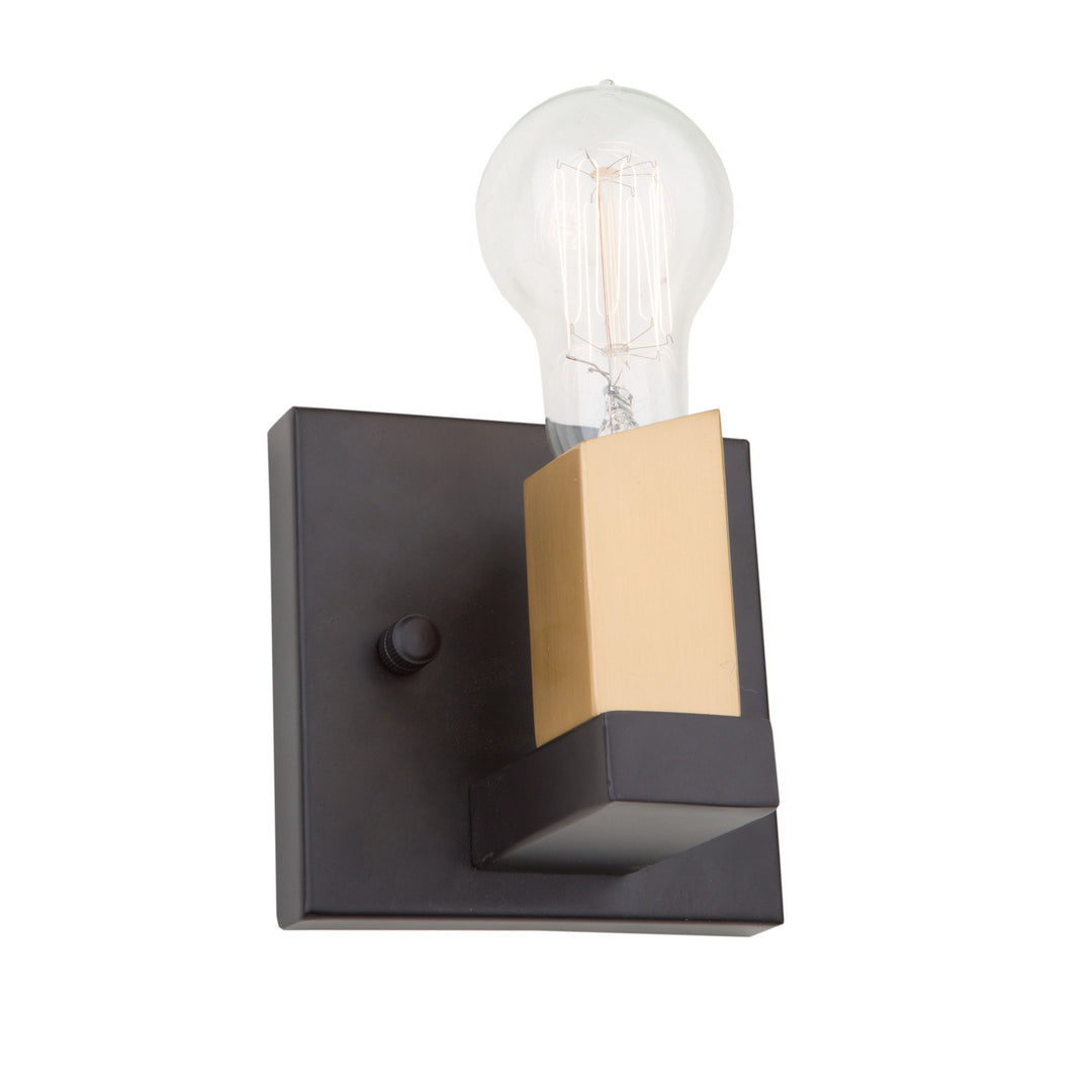 Artcraft Skyline AC11101 Wall Light - Dark Bronze & Satin Brass