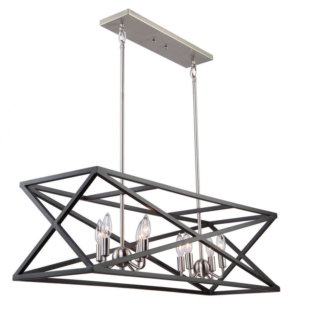 Artcraft Elements AC11045 Pendant Light - Black & Polished Nickel