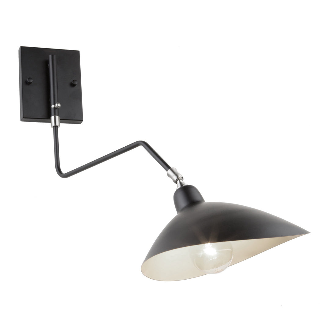 Artcraft Nero AC11217 Wall Light - Black/White Interior